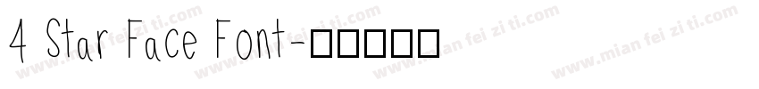 4 Star Face Font字体转换